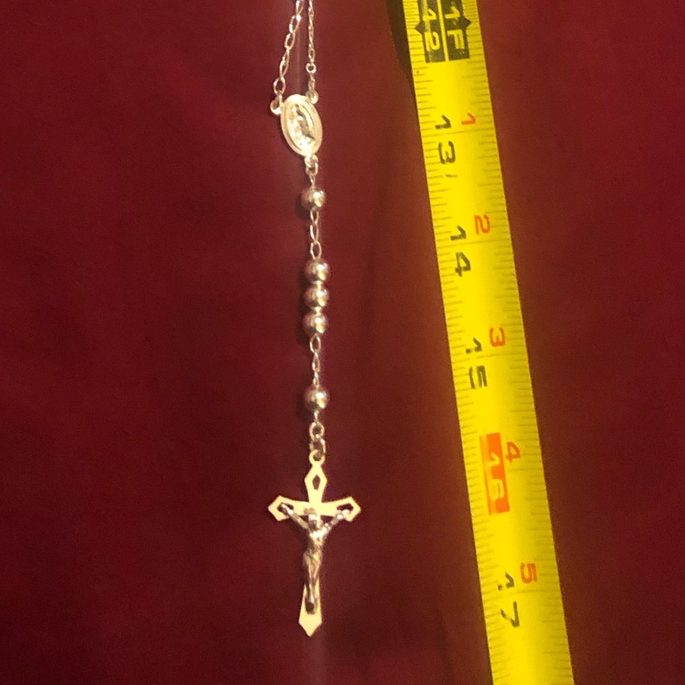 PRECIOUS ROSARY “ROUNDED” - 925 SILVER - Picture 5 of 11